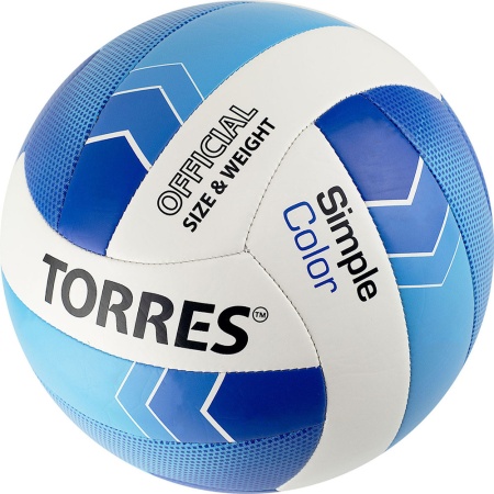 Купить Мяч волейбольный Torres Simple Color любительский р.5 в Сясьстрое 